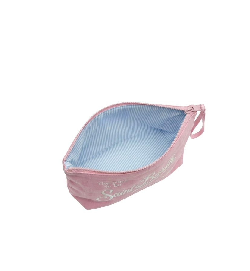 MC2 SAINT BARTH - Pochette Rosa Soft Linen