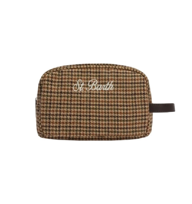 MC2 SAINT BARTH - Beauty Case Westwood Wool Pied De Poule