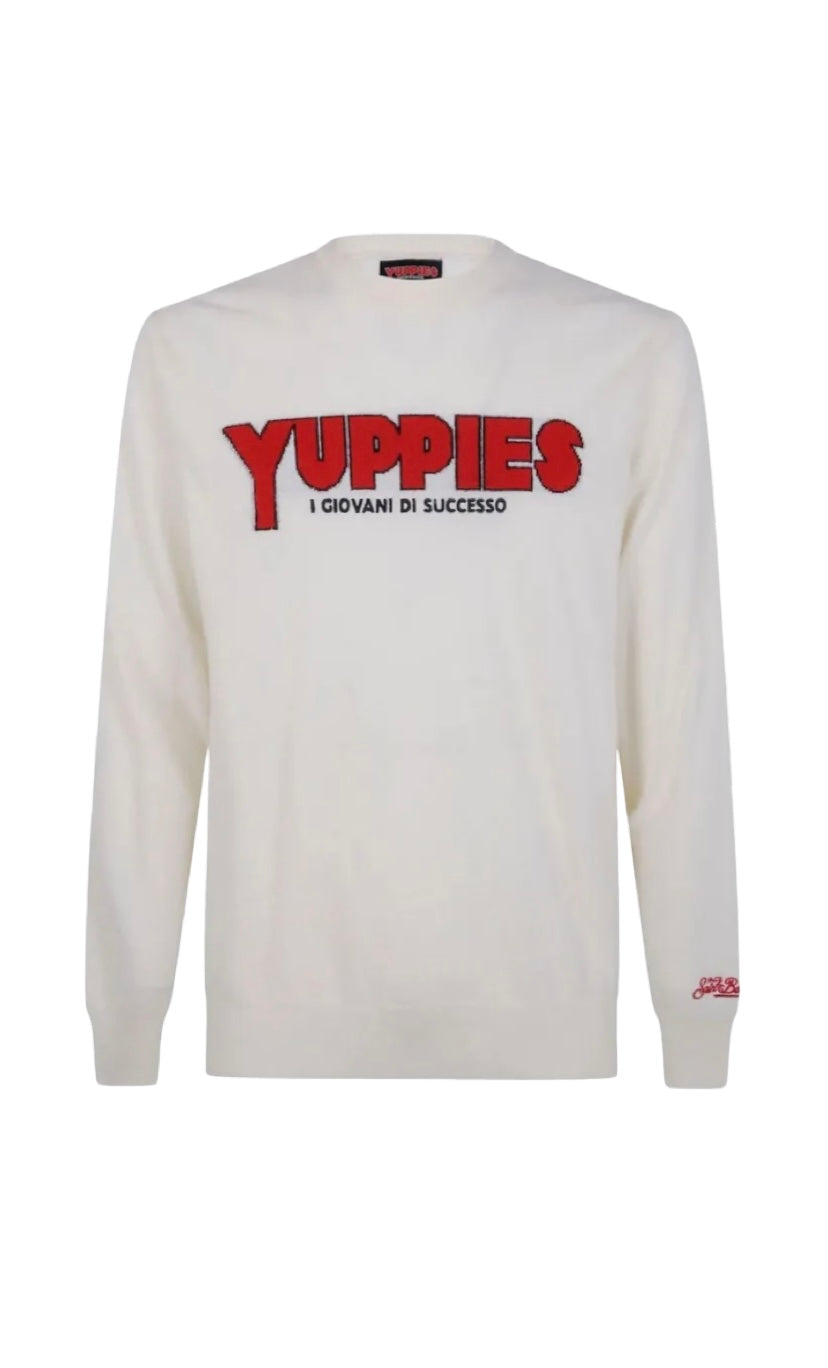 MC2 SAINT BARTH - Maglione Bianco Yuppies