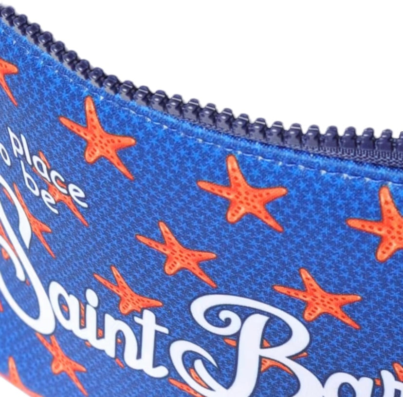 MC2 SAINT BARTH - Pochette Aline Azzurra Stampa Star On Star