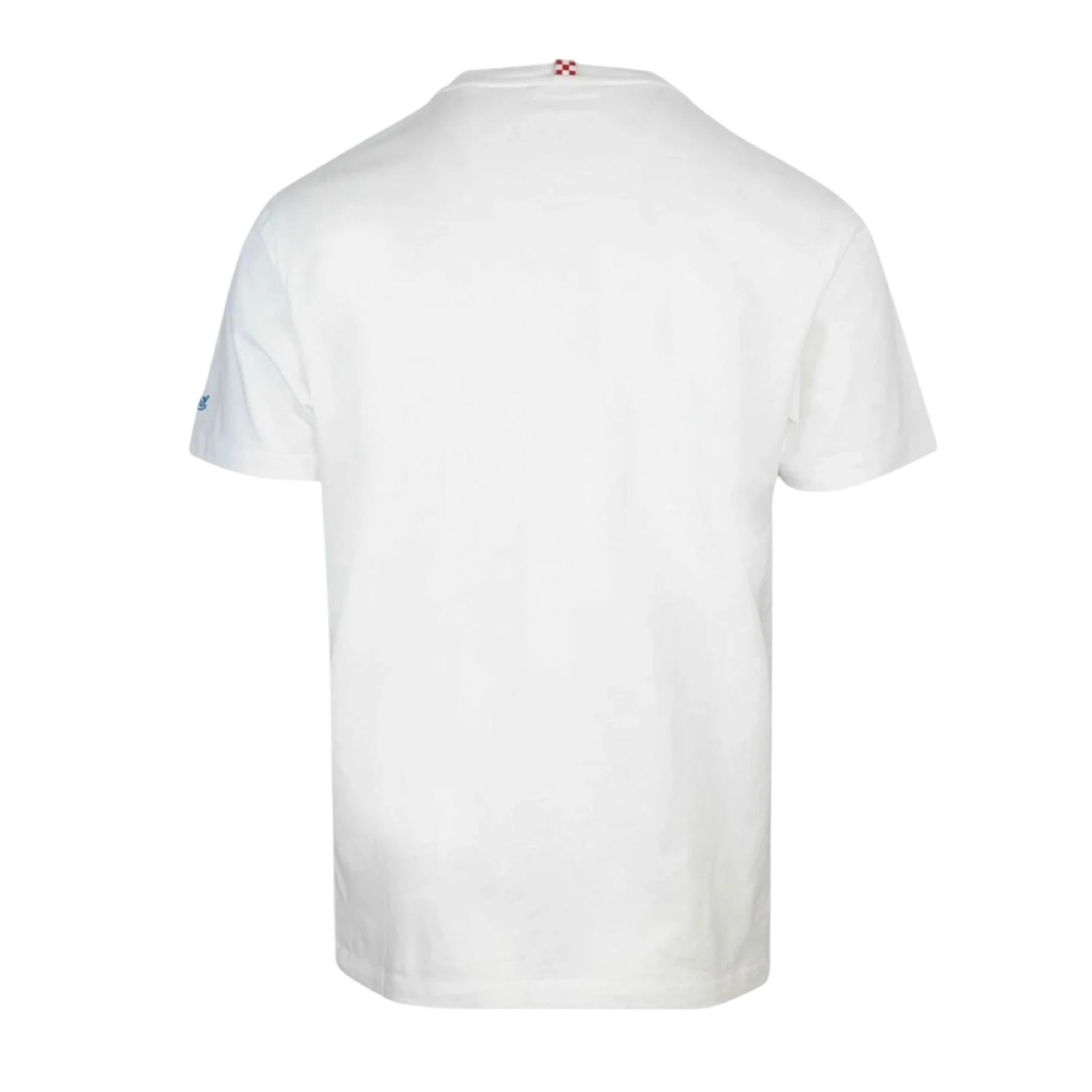 MC2 SAINT BARTH - T-shirt Bianca Ricamo Gente di Mare Gin