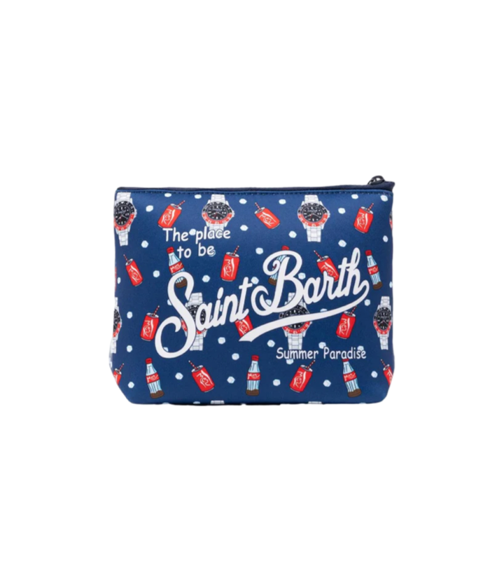 MC2 SAINT BARTH - Pochette Aline Stampa Watch Red Cola