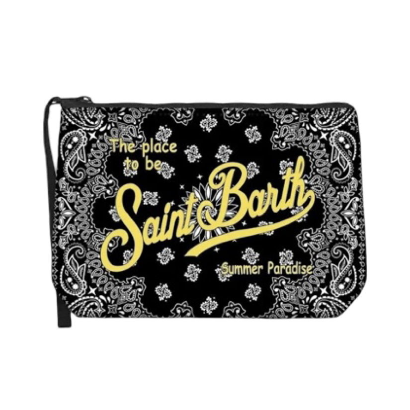 MC2 SAINT BARTH - Pochette Aline Bandana Round Nera