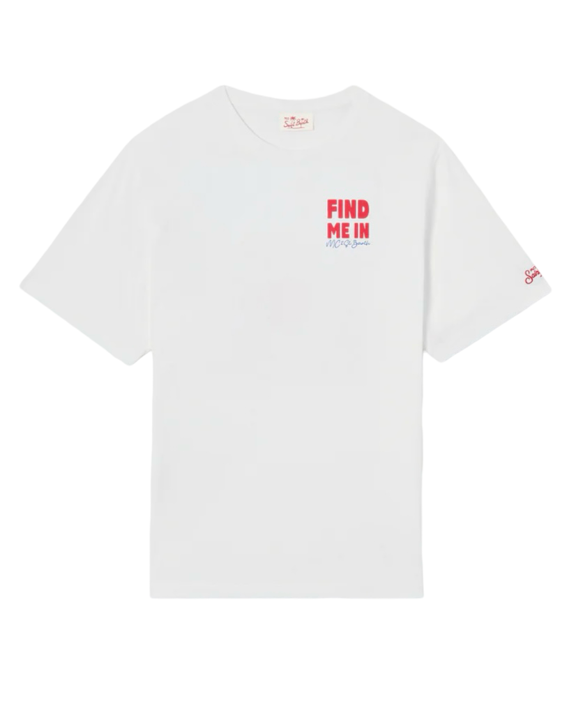 MC2 SAINT BARTH - T-shirt Delmar Bianca Find Vacation