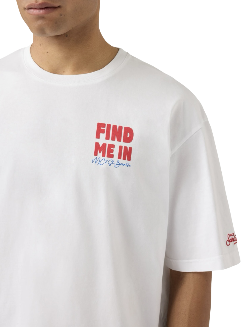 MC2 SAINT BARTH - T-shirt Delmar Bianca Find Vacation
