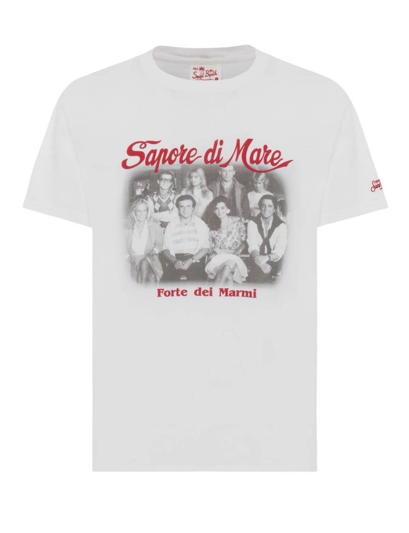 MC2 SAINT BARTH - T-shirt Bianca Sapore di Mare Foto Forte dei Marmi