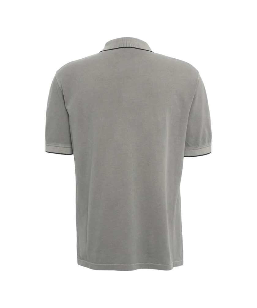 HERNO - Polo Grigia con Ricamo Logo