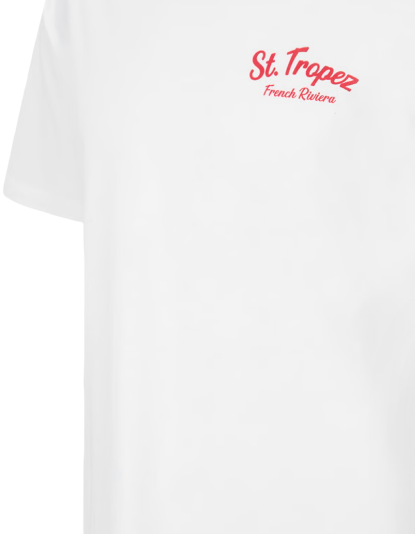 MC2 SAINT BARTH - T-shirt Portland Bianca St Tropez Bollicine