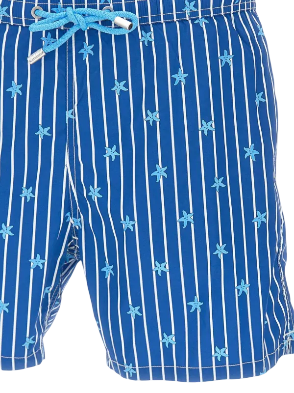 MC2 SAINT BARTH - Costume Blu Starfish Double Stripes
