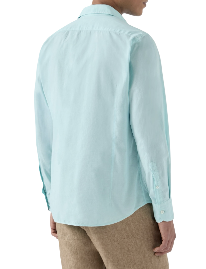 MC2 SAINT BARTH - Camicia Celeste in Voile di Cotone