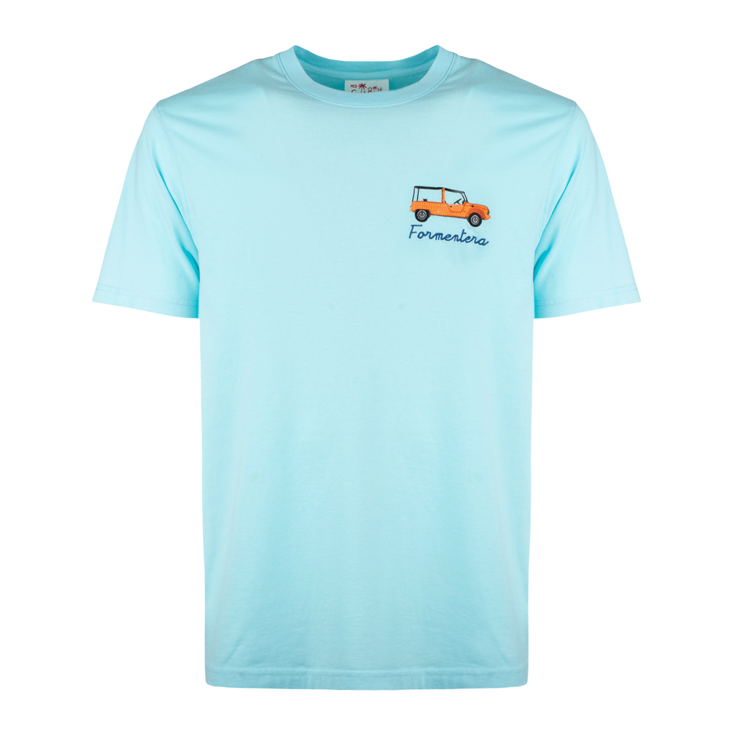 MC2 SAINT BARTH - T-shirt Celeste con ricamo Formentera