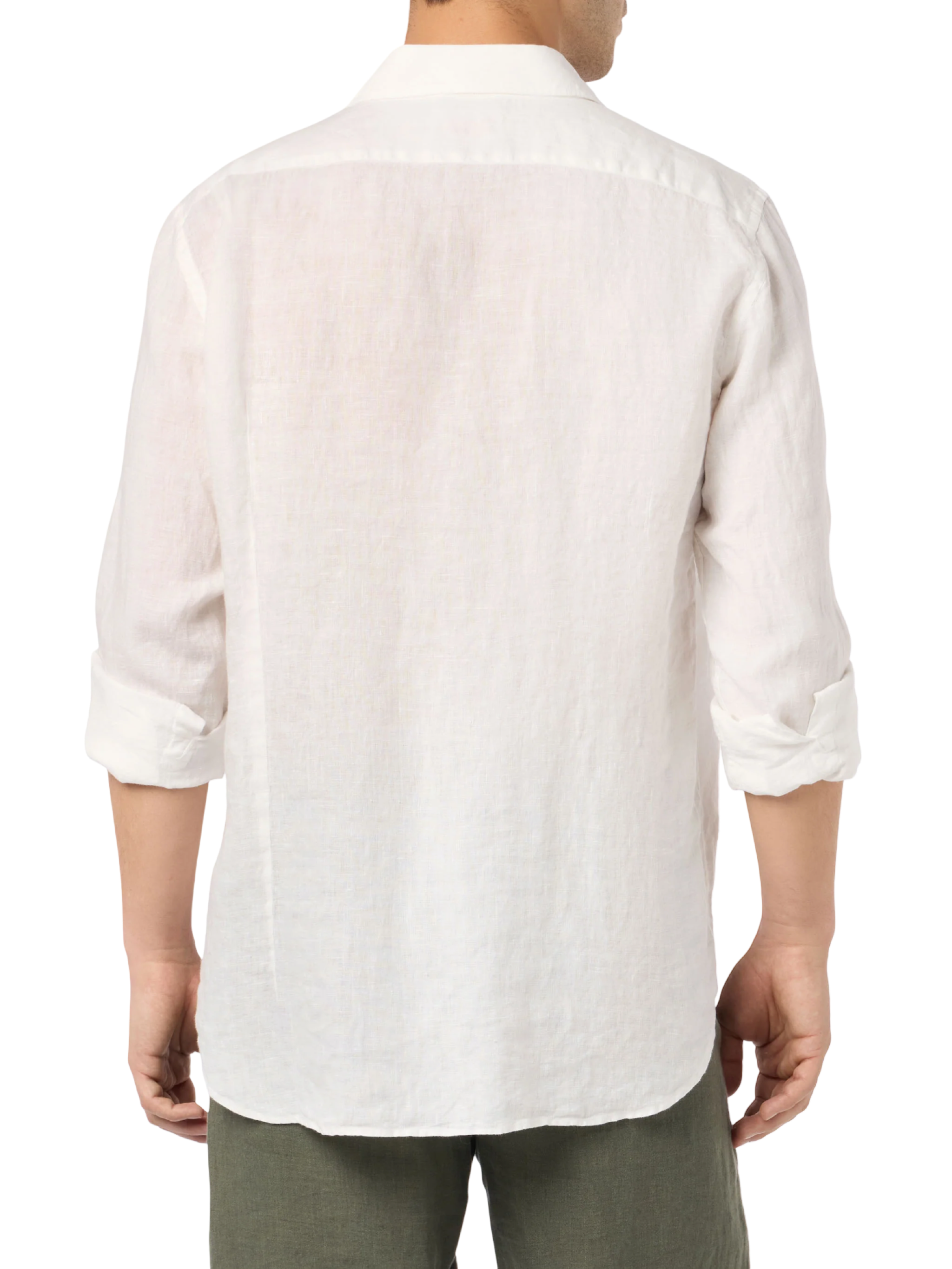MC2 SAINT BARTH - Camicia Bianca Pamplona in Lino Bianco