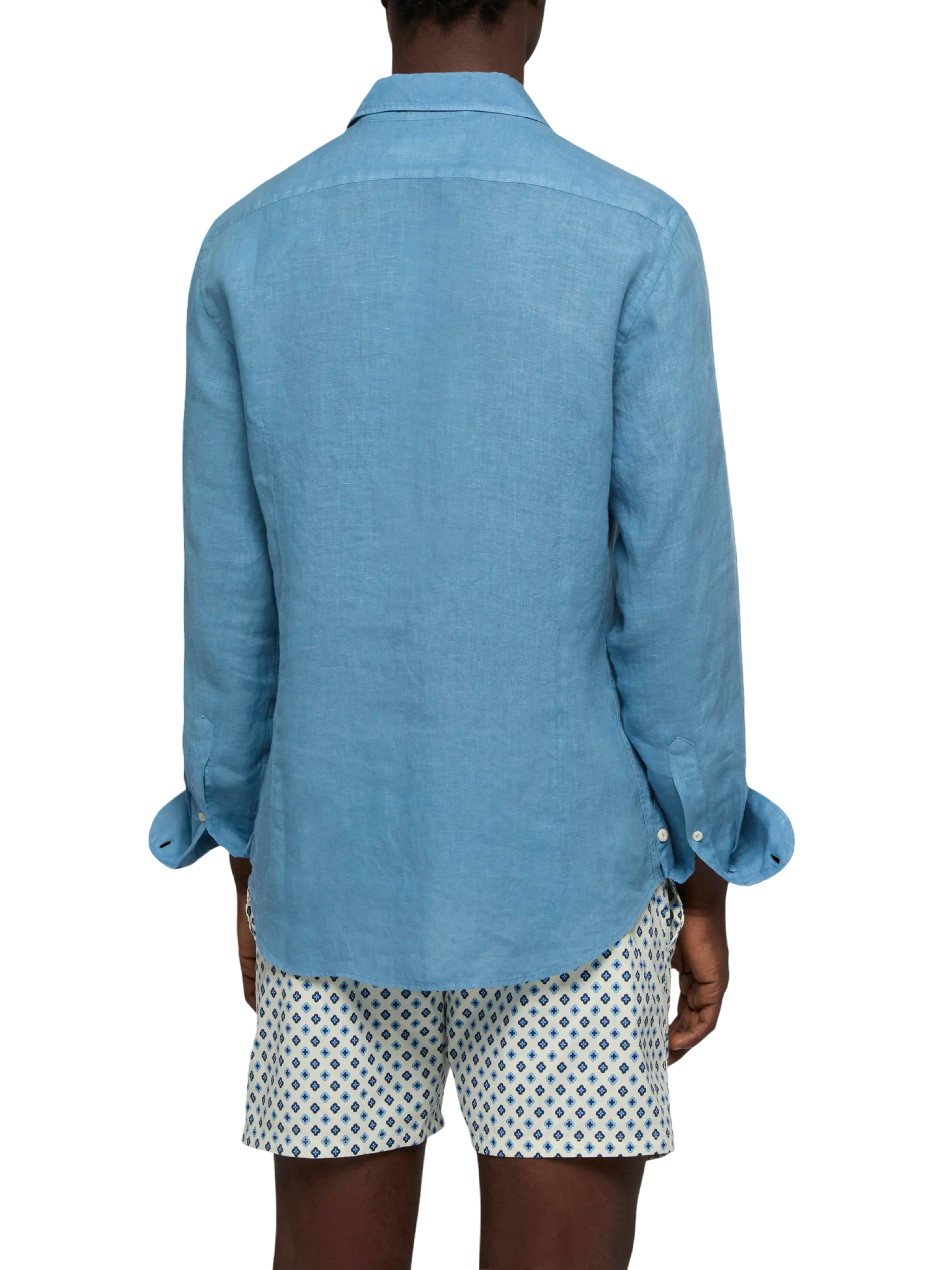 MC2 SAINT BARTH - Camicia Pamplona in Lino Blu Dusty