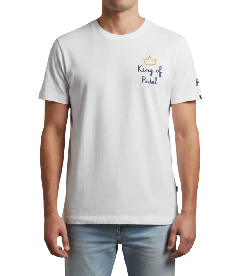 MC2 SAINT BARTH - T-shirt Bianca King of Padel