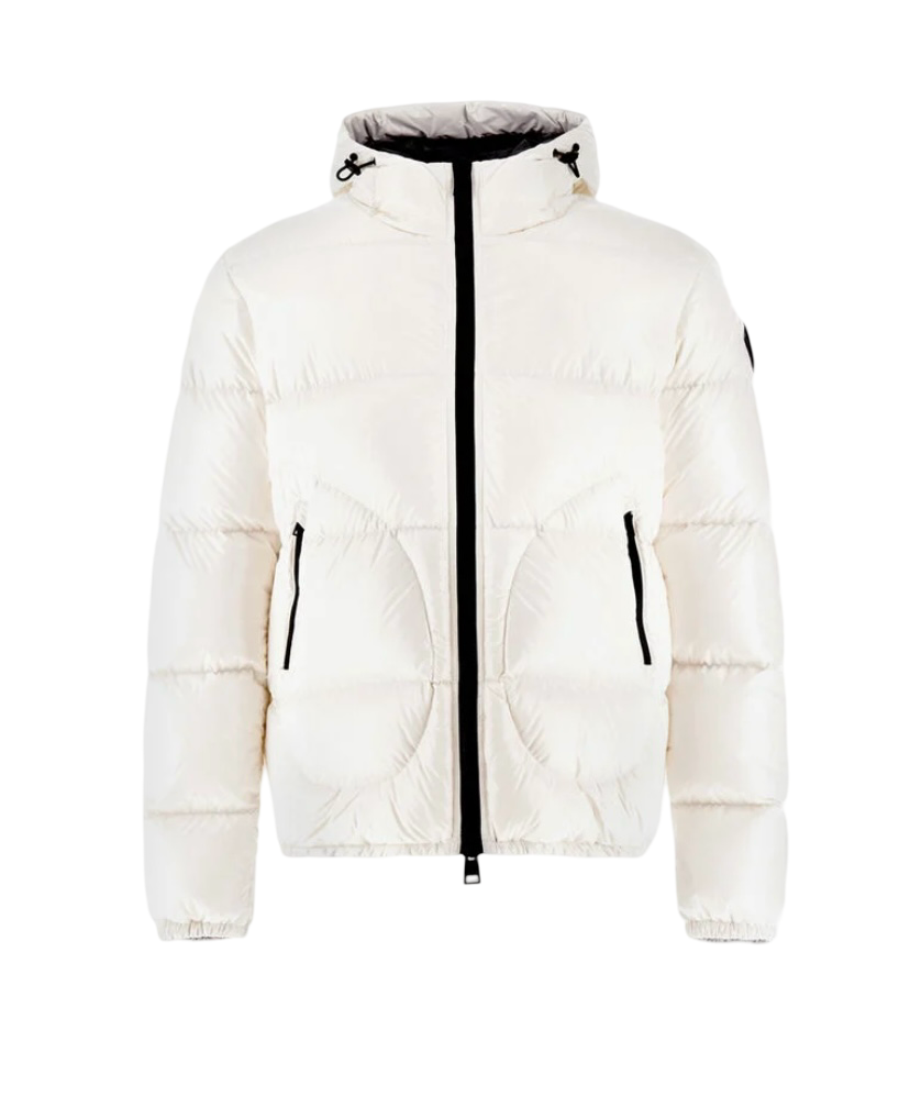 HERNO - Piumino Bianco Bomber in Gloss