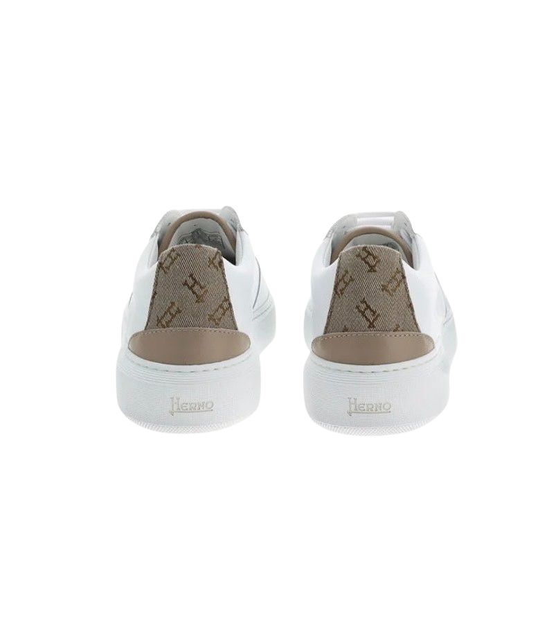 HERNO - Sneakers Monogram Bianche e Beige