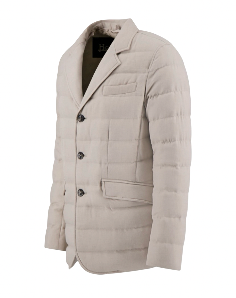 HERNO - Giacca Piumino Chantilly in Lana e Viscosa