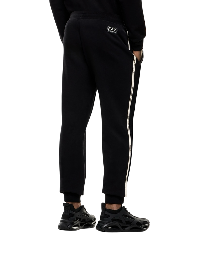 EA7 - Pantaloni Tuta Neri Jogger Logo Series