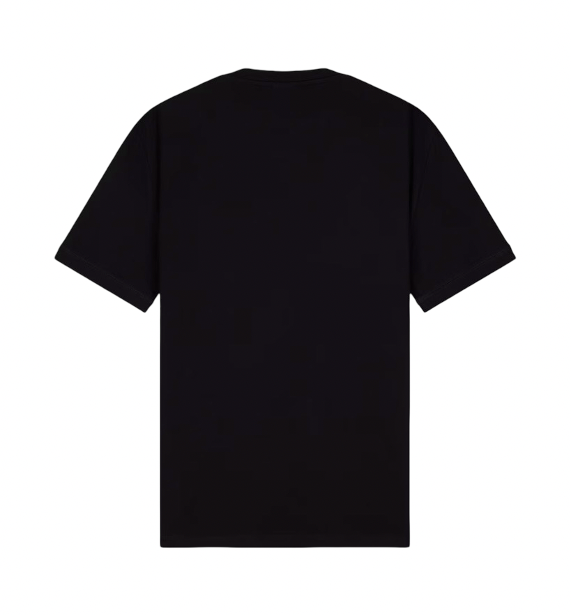 EA7 - T-shirt Nera Logo Series con Bande sulle spalle