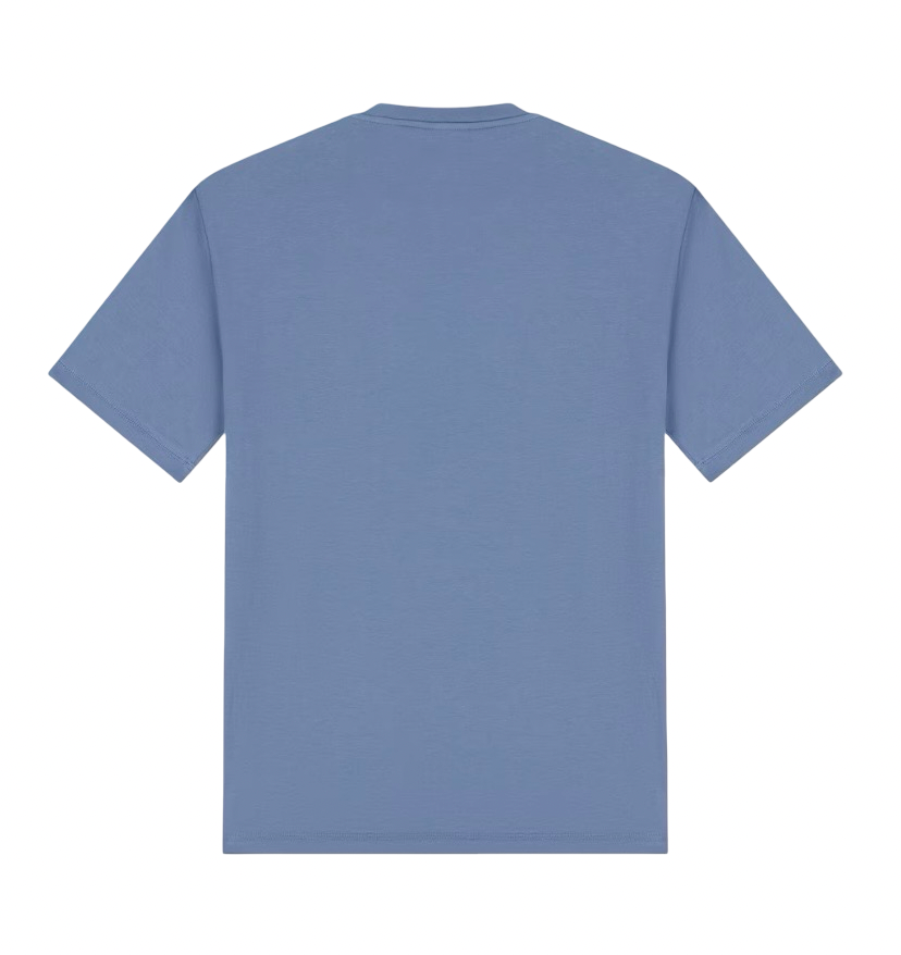 EA7 - T-shirt Azzurra Logo Series con Bande sulle spalle