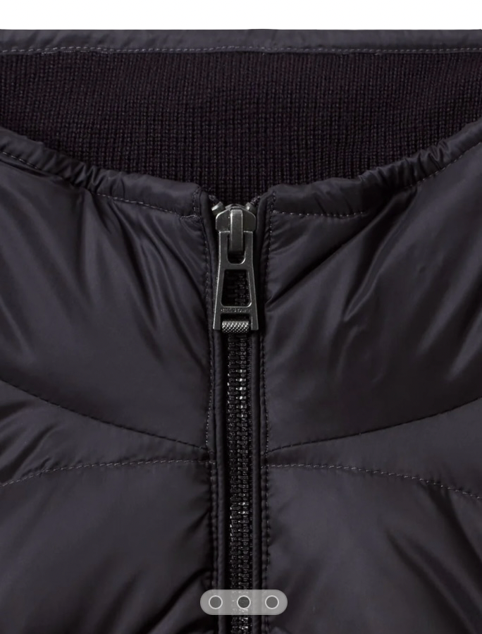 BELSTAFF - Cardigan Circuiteer Blu Scuro con inserti in piumino