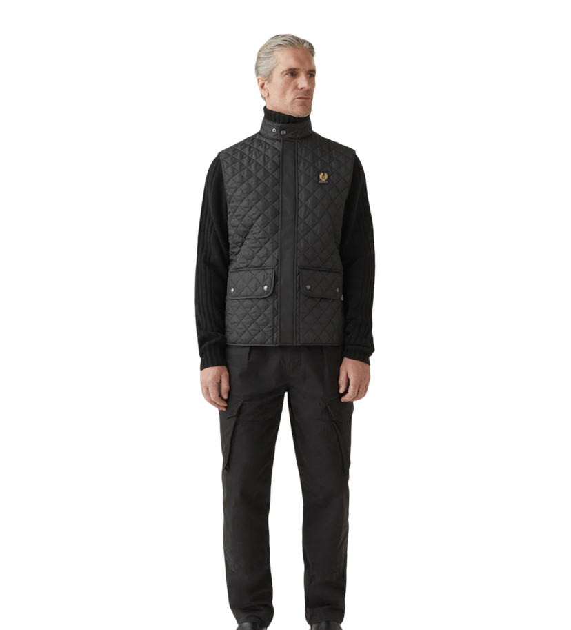 BELSTAFF - Gilet Nero Trapuntato Icon