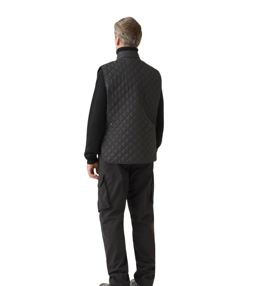 BELSTAFF - Gilet Nero Trapuntato Icon
