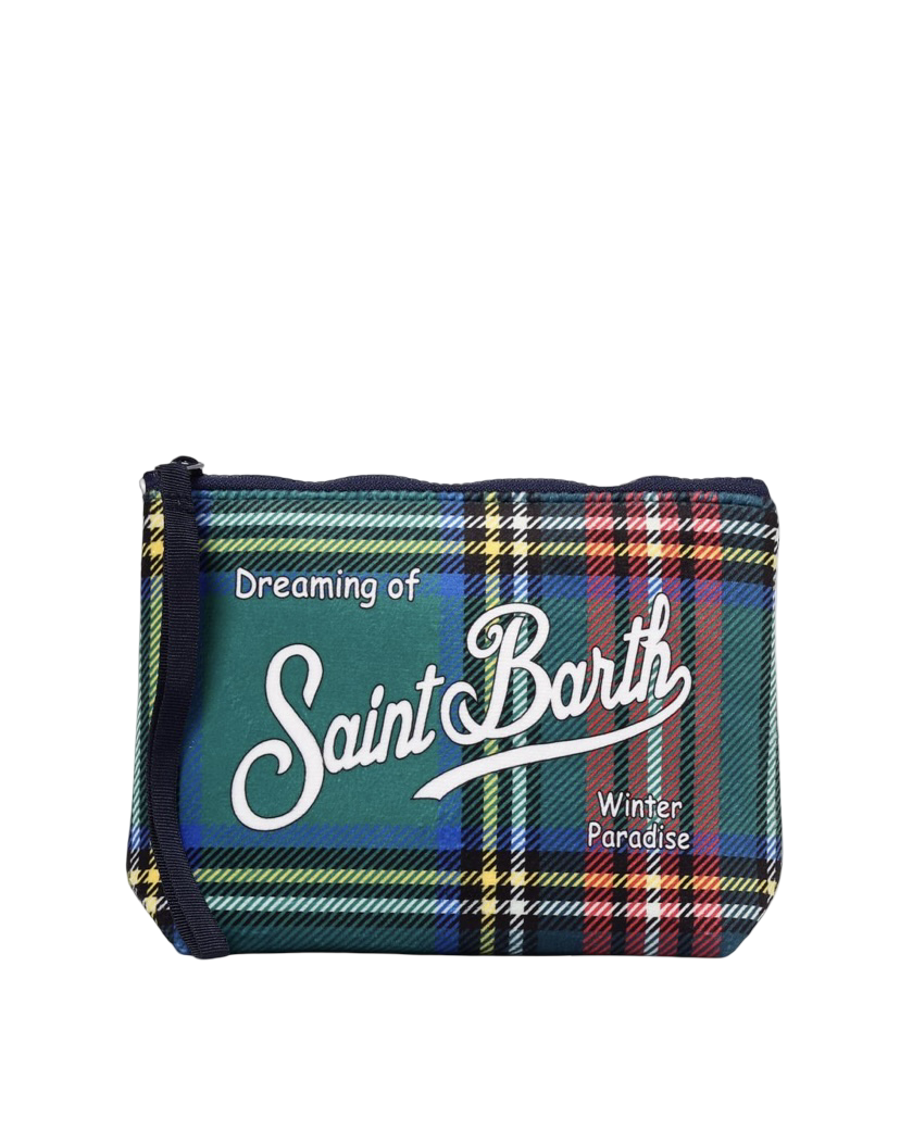 MC2 SAINT BARTH - Pochette Aline Tartan Verde