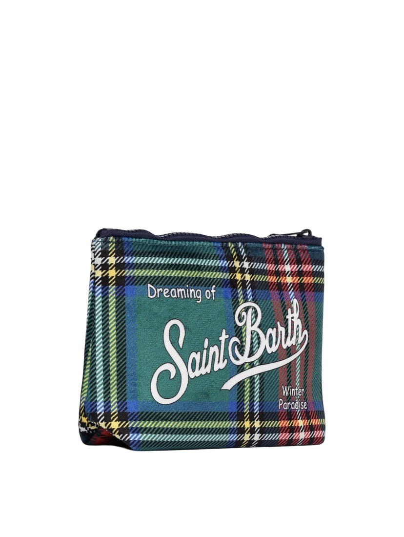 MC2 SAINT BARTH - Pochette Aline Tartan Verde