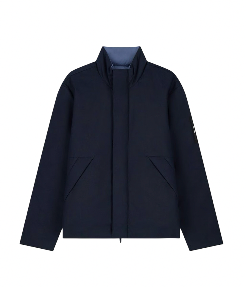 EA7 - Bomber Blu Reversibile in tessuto Tecnico Imbottito