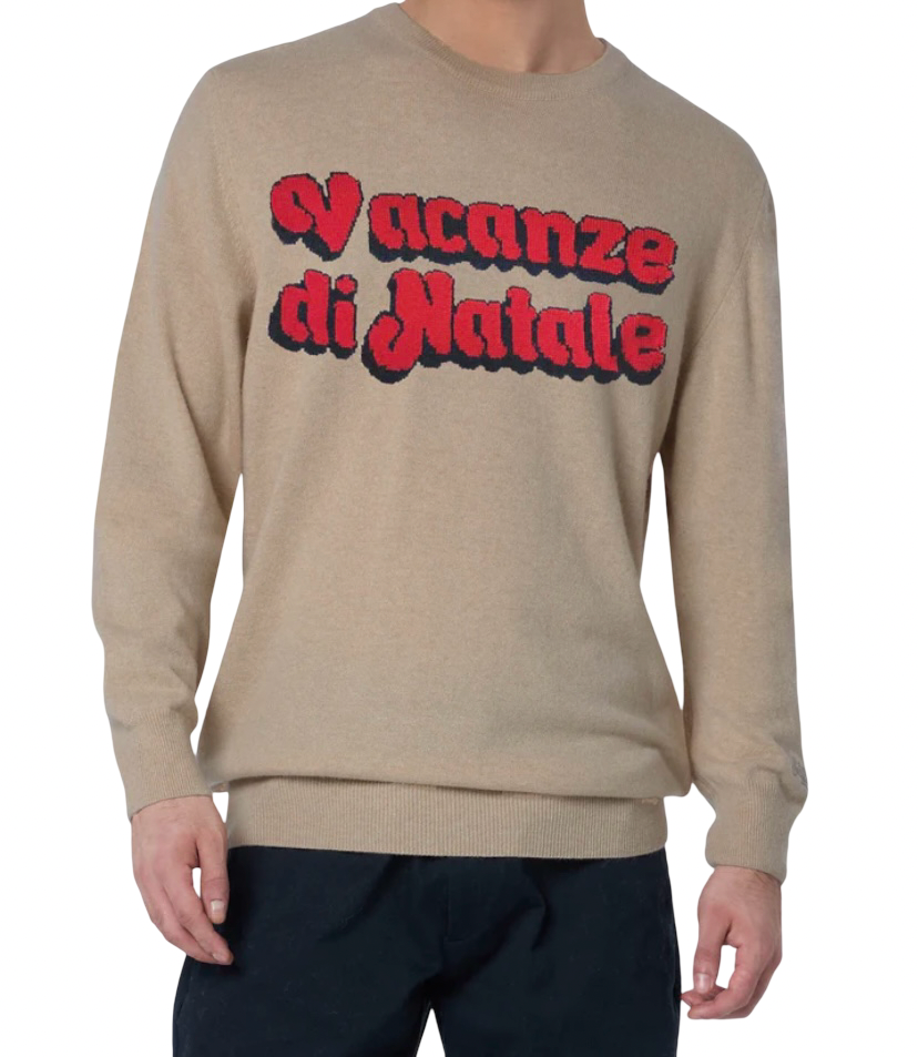 MC2 SAINT BARTH - Maglione Beige Vacanze Di Natale