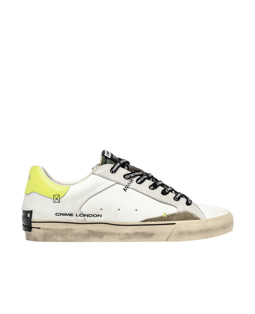 CRIME LONDON - Sneakers Deconstructed Camouflage Giallo