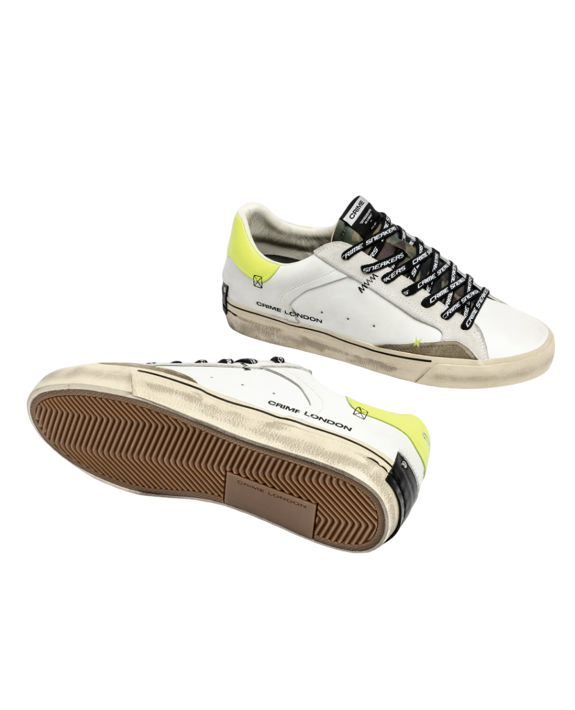 CRIME LONDON - Sneakers Deconstructed Camouflage Giallo