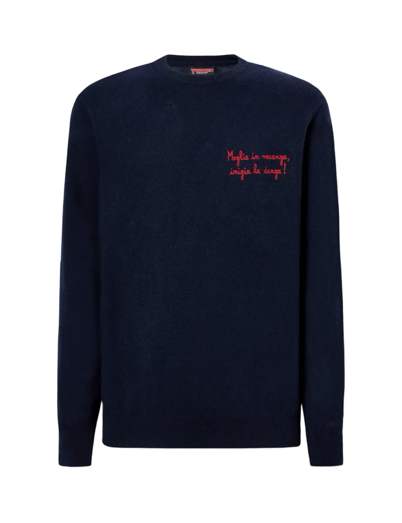 MC2 SAINT BARTH - Maglione Blu Moglie in Vacanza inizia la Danza