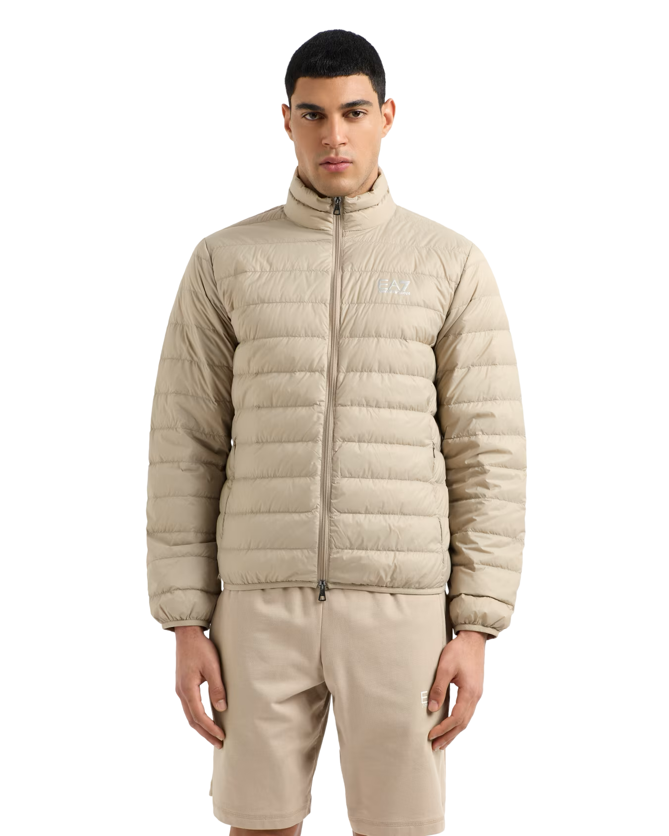 EA7 - Piumino Beige 100 Grammi Packable Core Identity