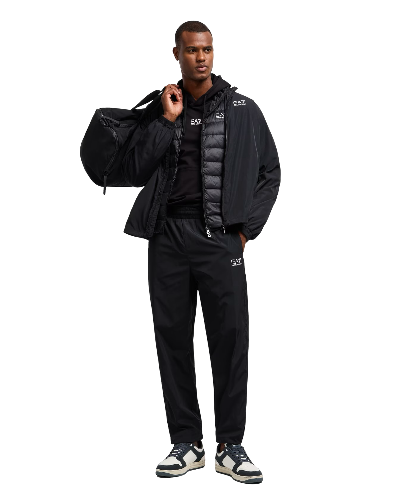 EA7 - Piumino Nero 100 Grammi Packable Core Identity