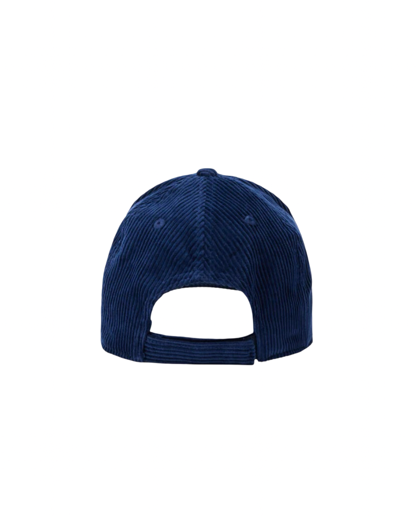 MC2 SAINT BARTH - Cappellino con visiera Baseball Corduroy in Velluto a coste Blu