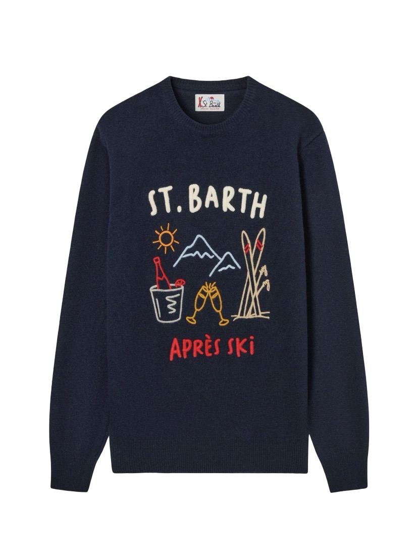 MC2 SAINT BARTH - Maglione Heron Blu St. Barth Apres Ski