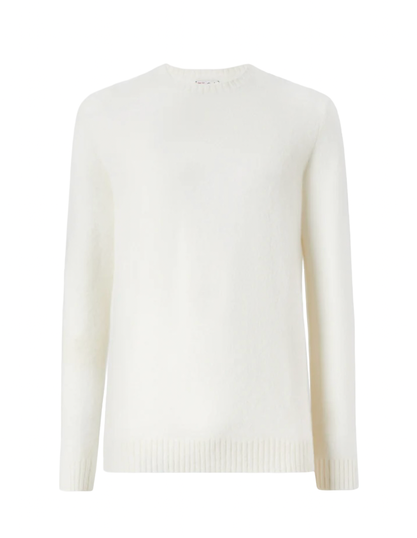 MC2 SAINT BARTH - Maglione Regent Bianco in Alpaca Stretch