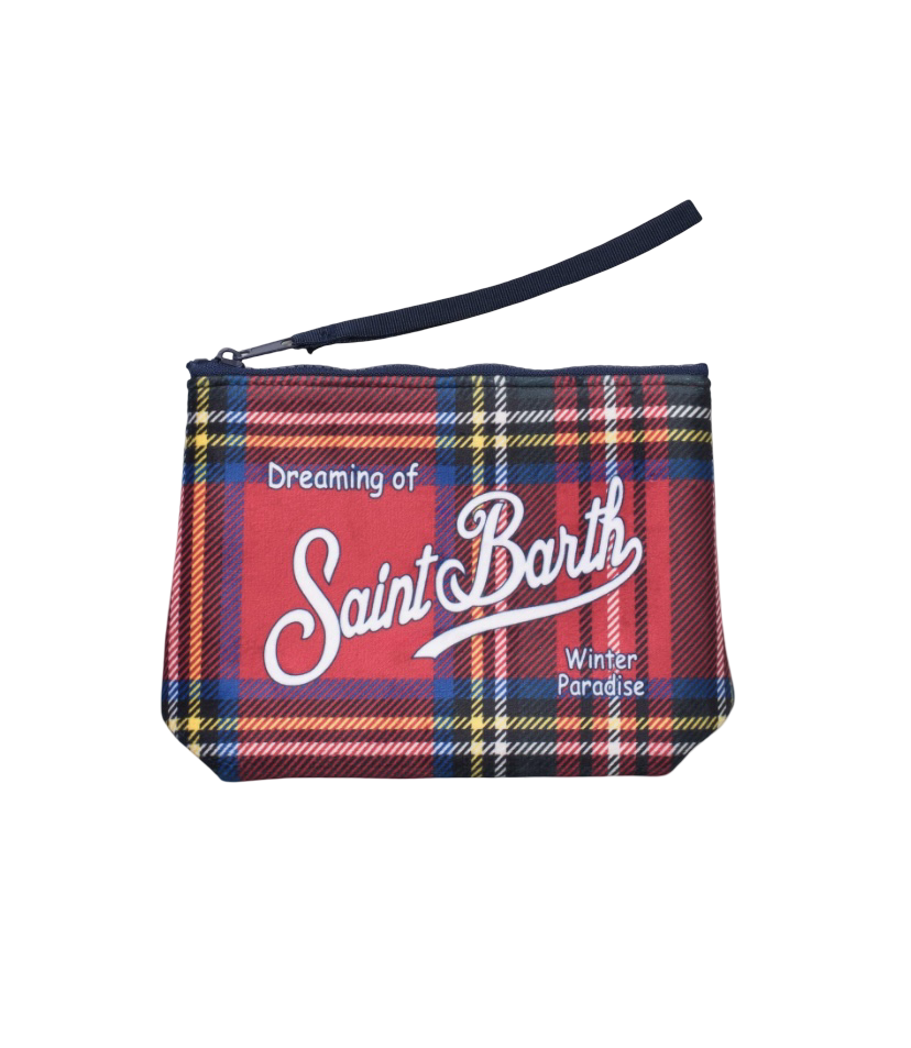 MC2 SAINT BARTH - Pochette Aline Tartan Rosso