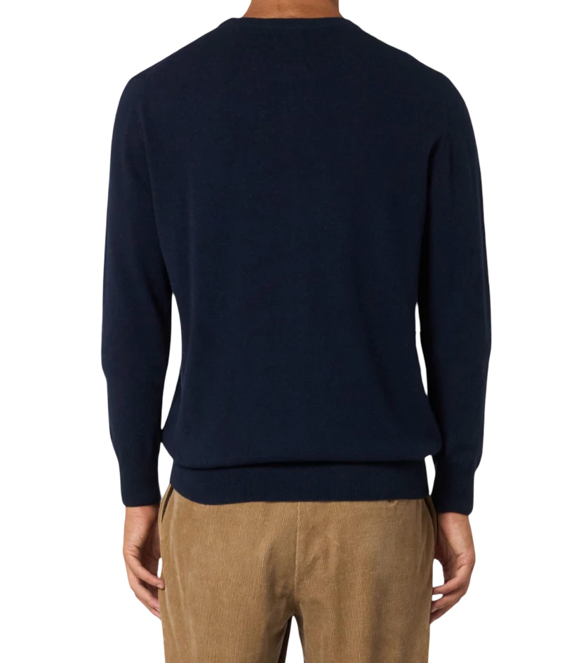 MC2 SAINT BARTH - Maglione Blu Heron Light con ricamo Non Sono Bello..Piaccio!