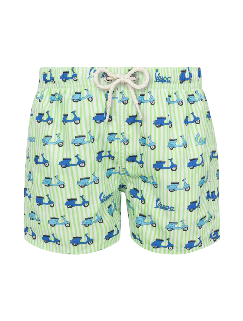 MC2 SAINT BARTH - Costume Verde Mini Vespa Stripes
