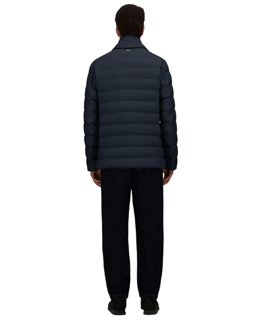 HERNO - Giacca Piumino Blu in Arendelle e Monogram