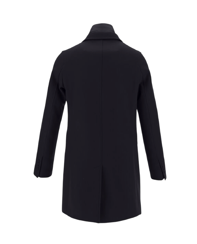 HERNO - Cappotto Nero con pettorina rimovibile