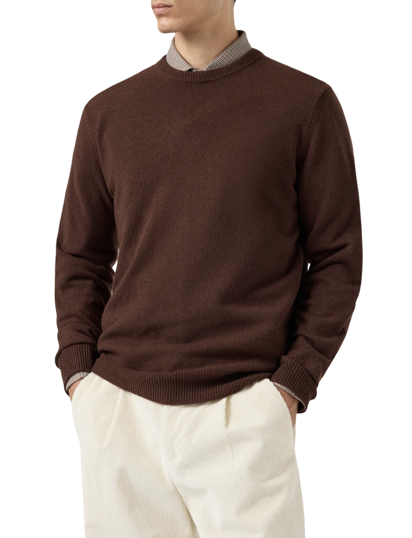 MC2 SAINT BARTH - Maglione Marrone Lambswool