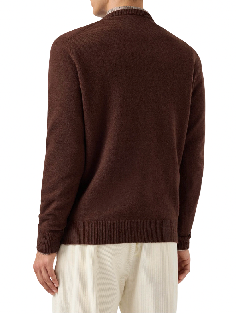 MC2 SAINT BARTH - Maglione Marrone Lambswool