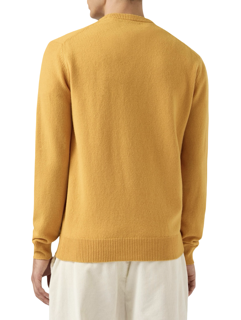 MC2 SAINT BARTH - Maglione Giallo Ocra Lambswool
