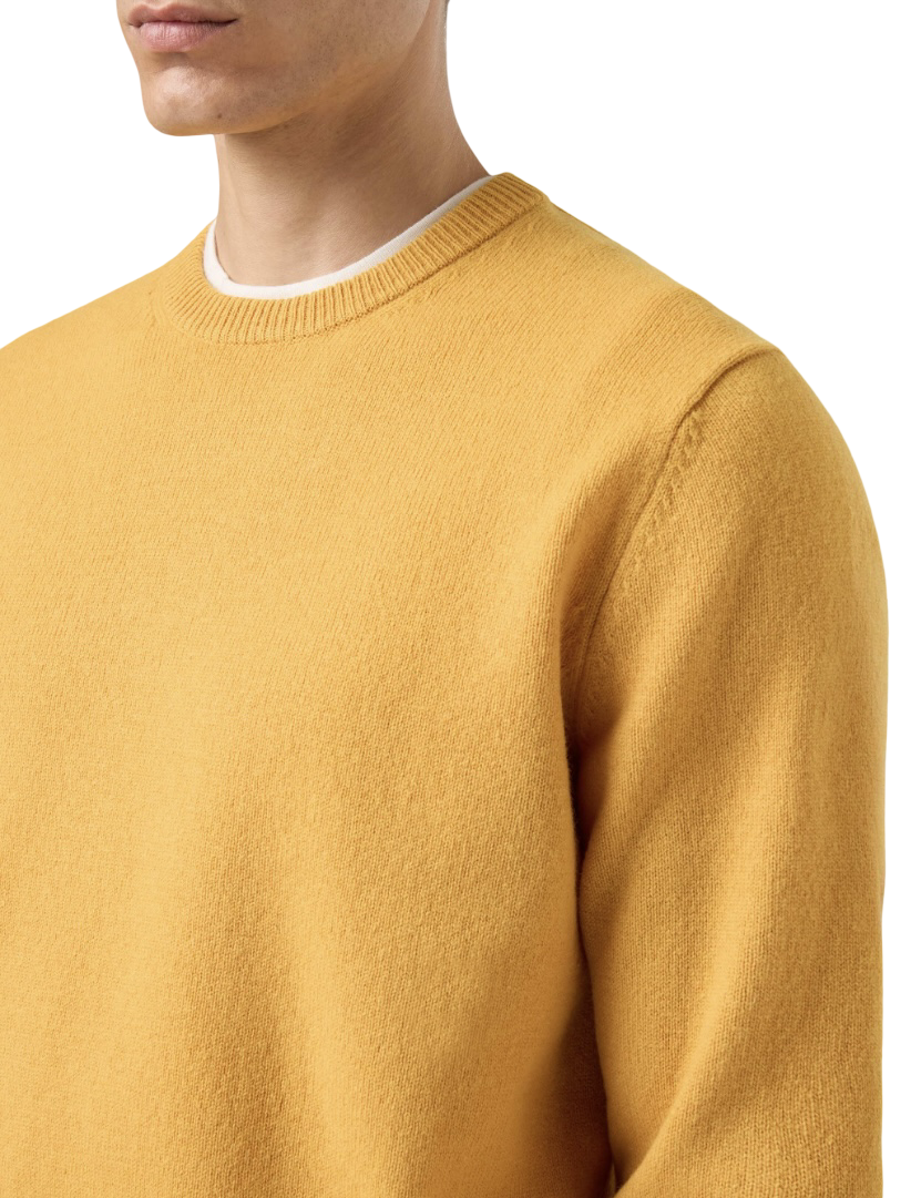 MC2 SAINT BARTH - Maglione Giallo Ocra Lambswool