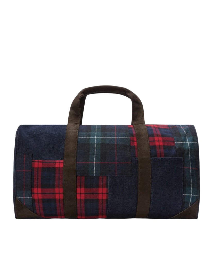 MC2 SAINT BARTH - Borsone Jetleg Patchwork Denim e Tartan