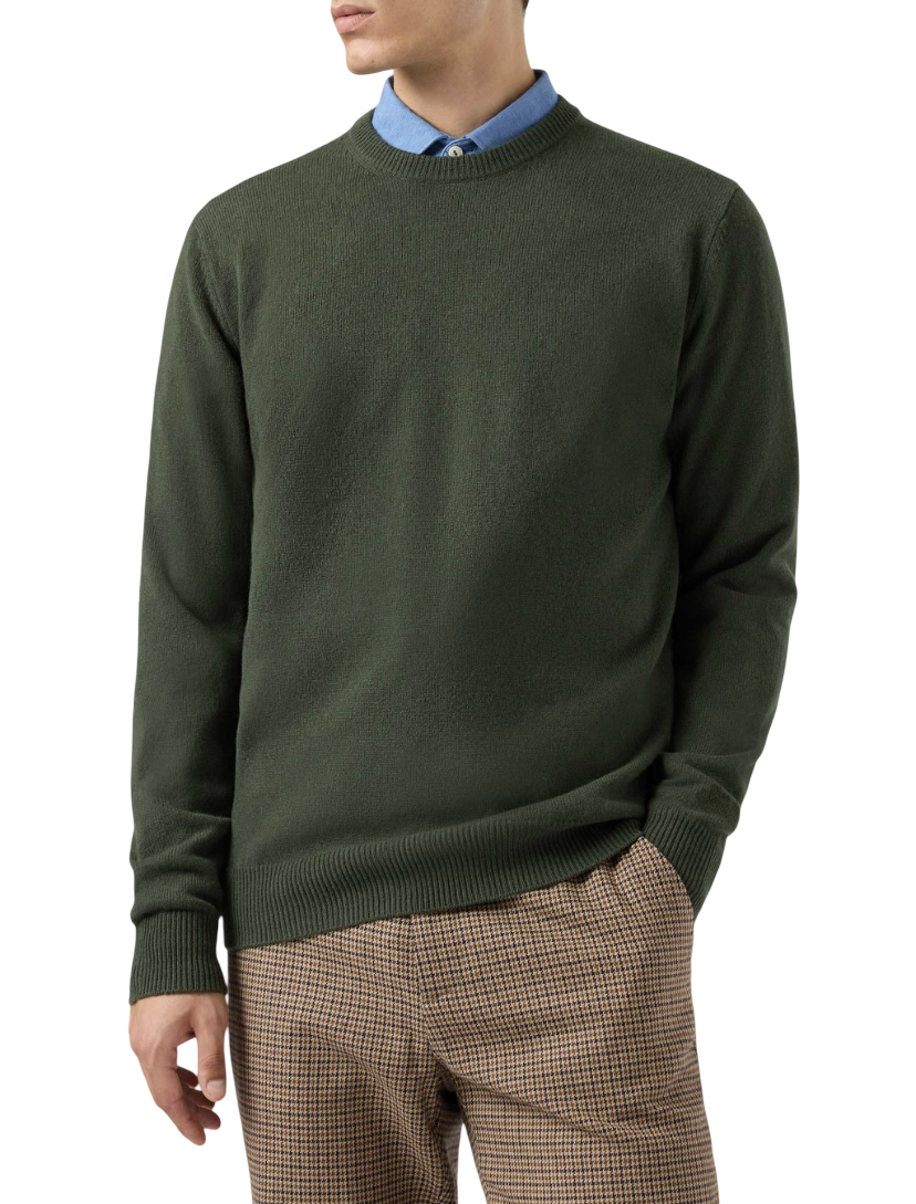 MC2 SAINT BARTH - Maglione Verde Militare Lambswool